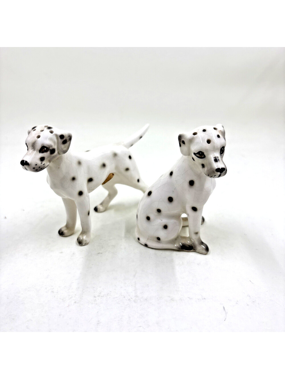 Vintage Dalmatian Dog Salt & Pepper Shakers, Japan